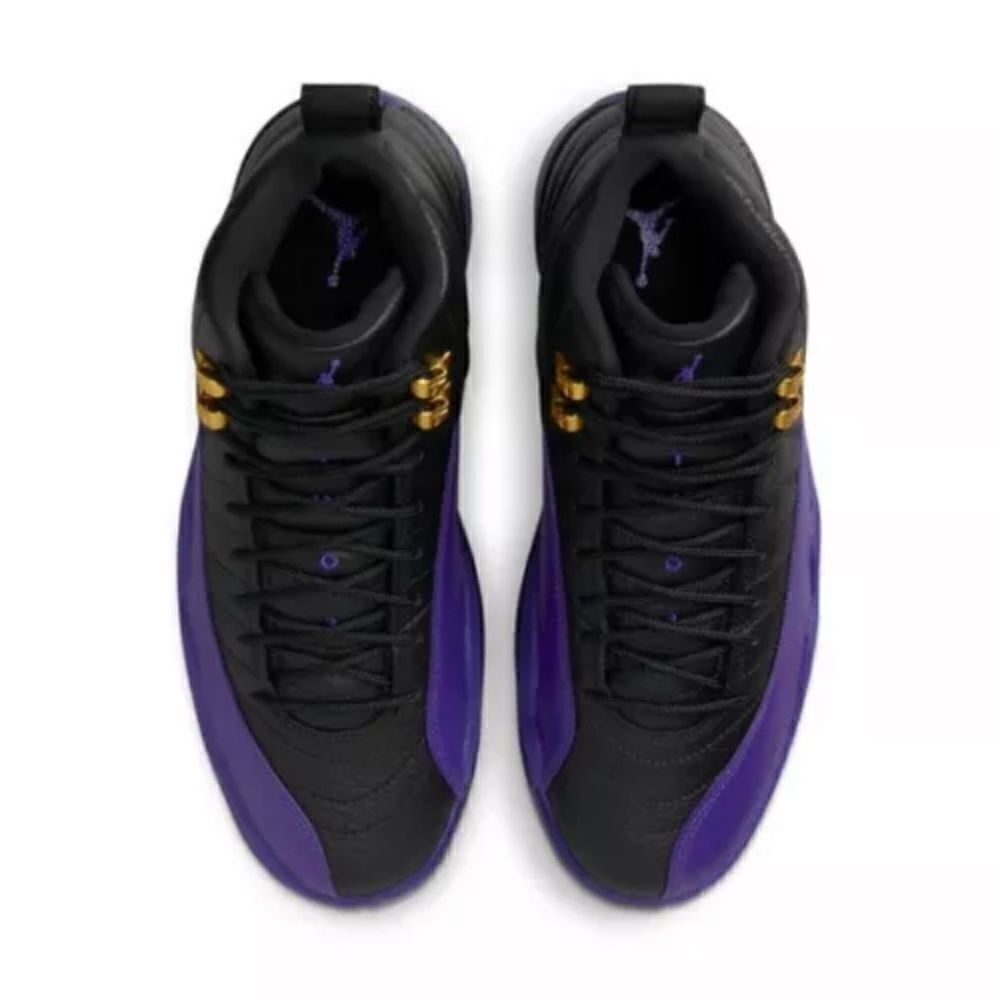 Air Jordan Retro 12 Field Purple Black Sneakers Size 12 - Picture 6 of 14